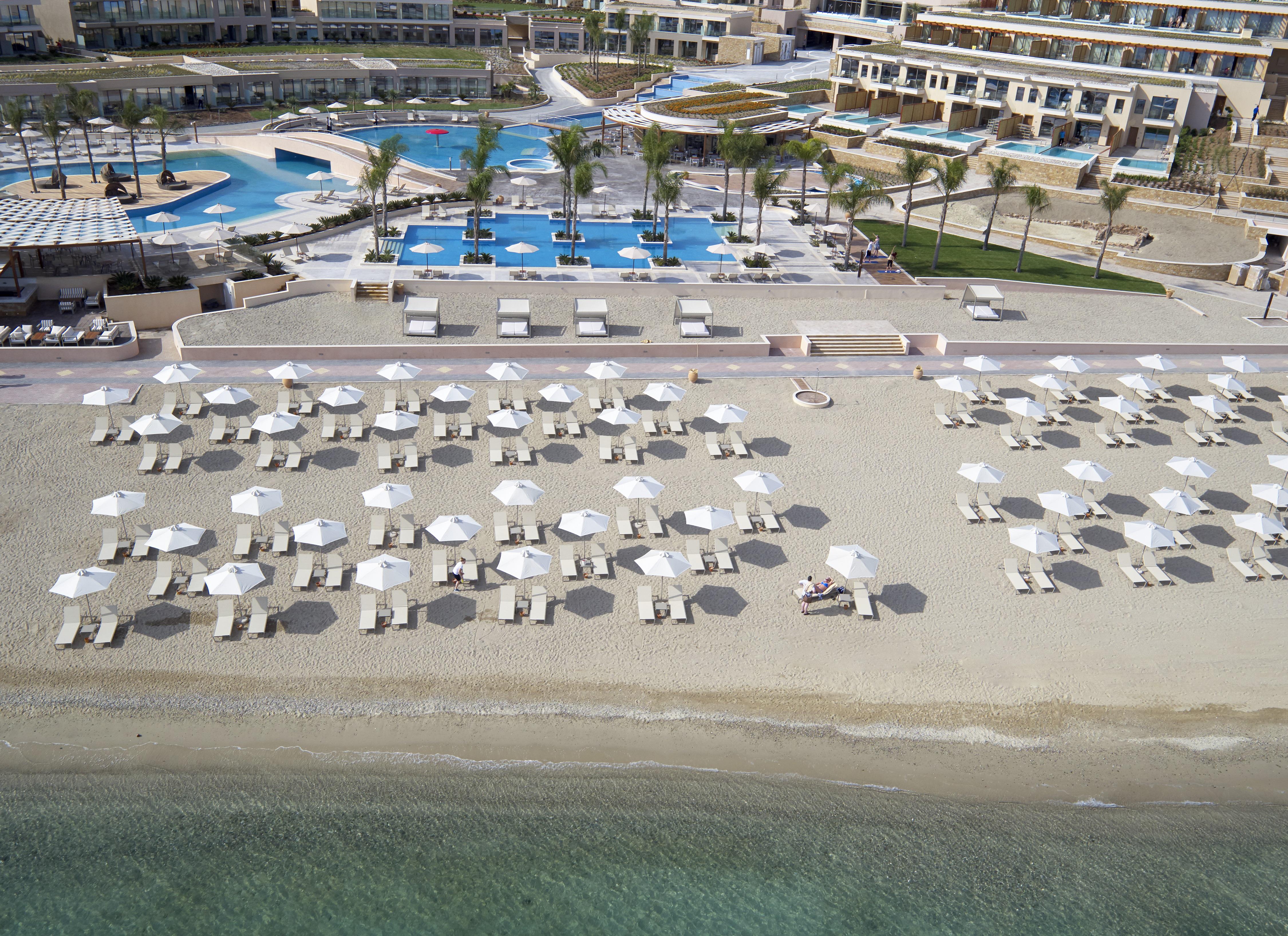 Miraggio Thermal Spa Resort Paliouri Exterior foto The beach at the Grand Palladium Hotel