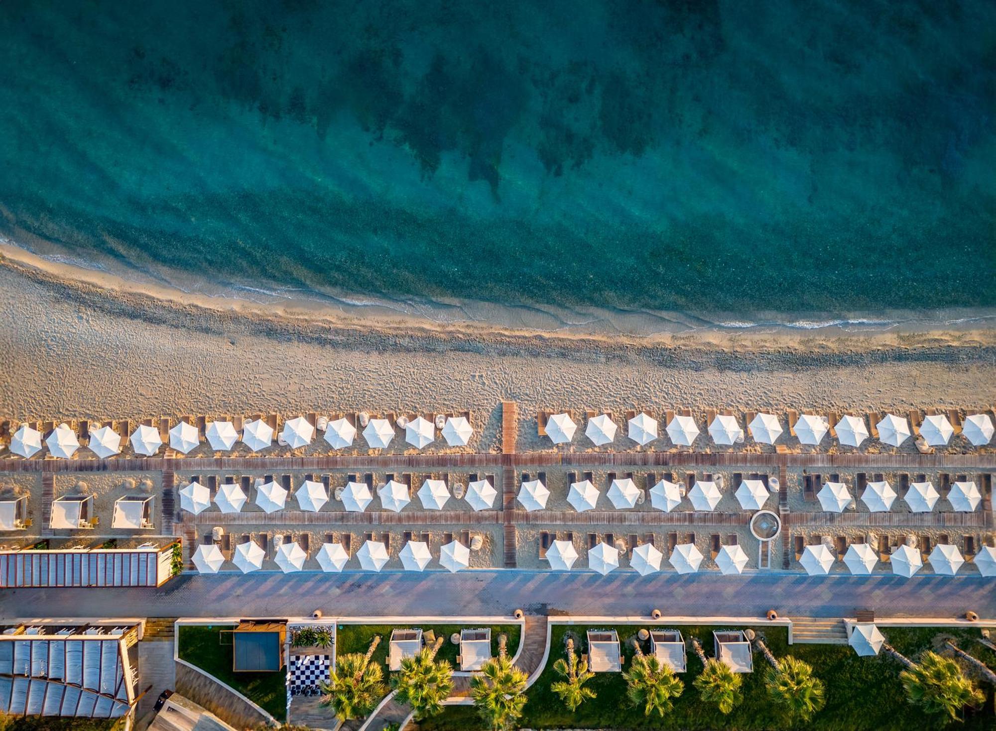 Miraggio Thermal Spa Resort Paliouri Exterior foto Aerial view of the beach